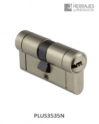 Tesa Assa Abloy Cilindro de perfil de seguridad TX80 (Número de llaves: 5  ud., Longitud total interior/exterior: 30/30 mm, Níquel)