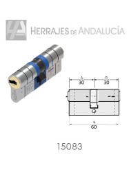 Cilindro alta seguridad mag-01 30x30mm niquel