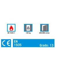 BISAGRA SIN REMATE C/RDO INOX AISI-201 RF 120KG 1065CRC DCH