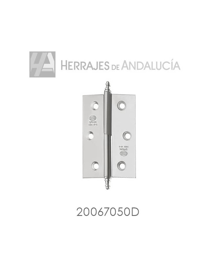 BISAGRA ACERO INOXIDABLE |  MODELO 2006 | MEDIDA 70X50 DERECHA