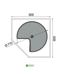 Torno giratorio modelo torino ancho 800mm