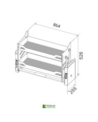 Abatible modelo turin ancho 900mm