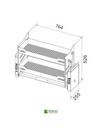 Abatible modelo turin ancho 800mm