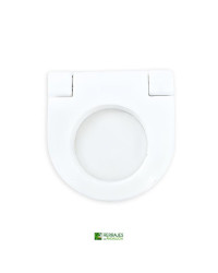 Tirador para muebles con asa en acabado blanco 36x36mm