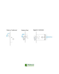 KIT CORREDERA CONDENA MODELO101 | CANTO CUADRADO | ACABADO BLANCO | MARCA INTHER
