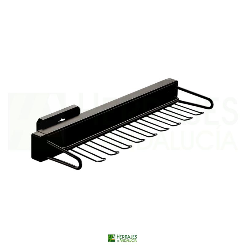 Corbatero lateral armarios 10 ganchos | Herrajes de Andalucía Corbatero lateral armarios 10 ganchos
